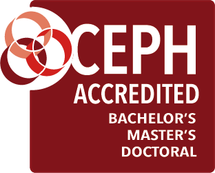 CEPH Logo that says "Accredited Bachelor's Master's Doctoral"